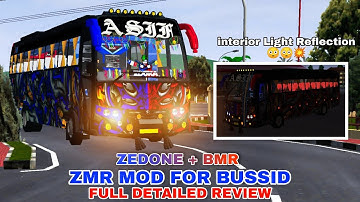 zmrInterior Light Reflection 😳🔥 |New ZMR Mod for Bussid | Full Detailed Review | A4 TECH media