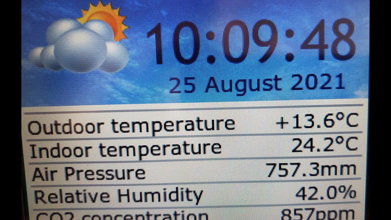 STM32 TouchGFX Weather station GUI example