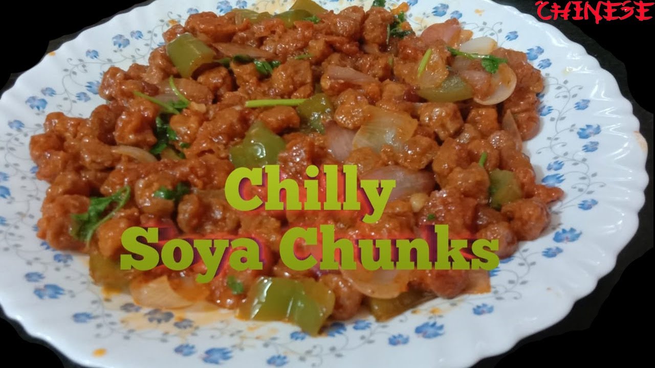 Chilly Soya Chunks 
