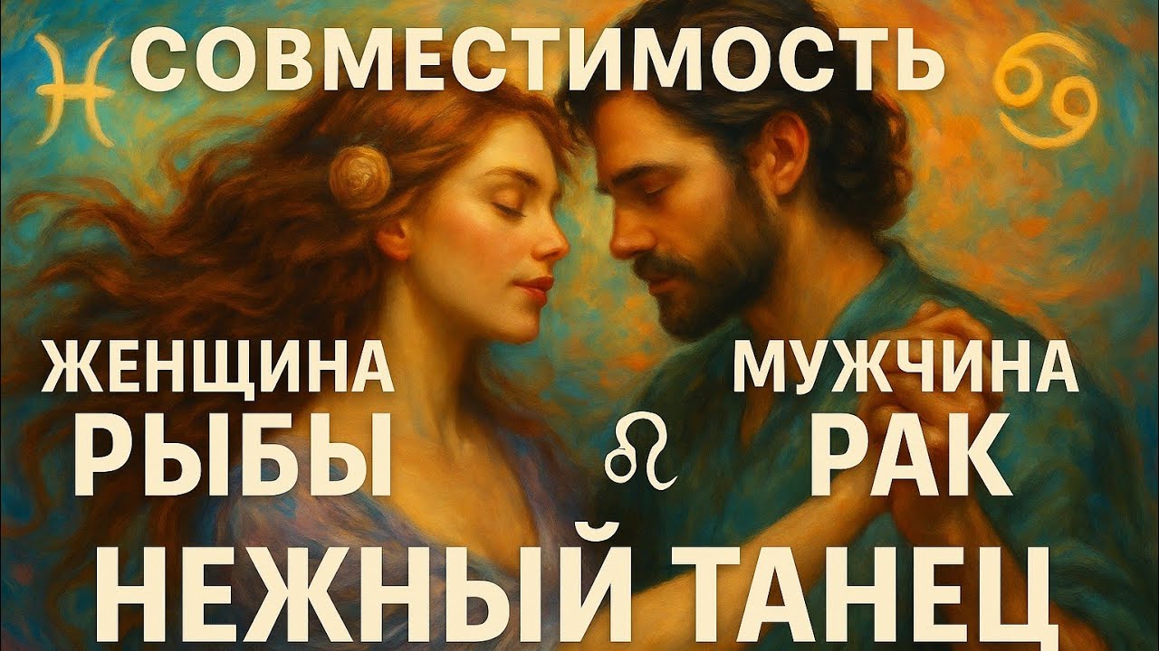 Совместимость Женщина Рыбы - Мужчина Рак Нежный Танец #совместимость #рыбы #рак #любовь #отношения