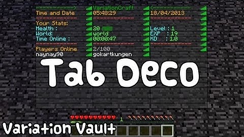 Minecraft Bukkit Plugin - Tab Deco - Add a custom player list!