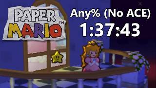 Paper Mario Any% (No ACE) Speedrun in 1:37:43