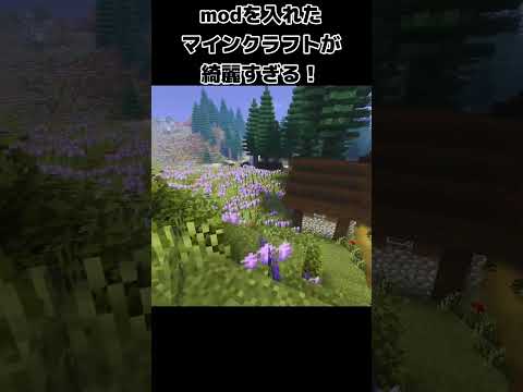 【マイクラ】綺麗だ！ #マイクラ #マインクラフト #minecraft #mod