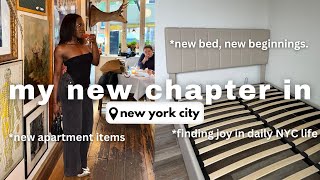 a realistic nyc vlog  finding joy in a daily routine, nyc apartment updates, working, events & more
