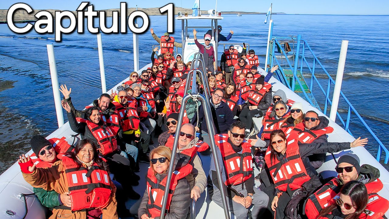 Embarque en Puerto Pirámides Avistaje de Ballenas 1ra parte. 16 de Agosto de 2024.