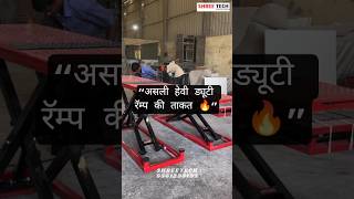 Heavy Duty Hydraulic Ramp in Slow Motion | Premium Garage Lift Working #motorcyclelift
