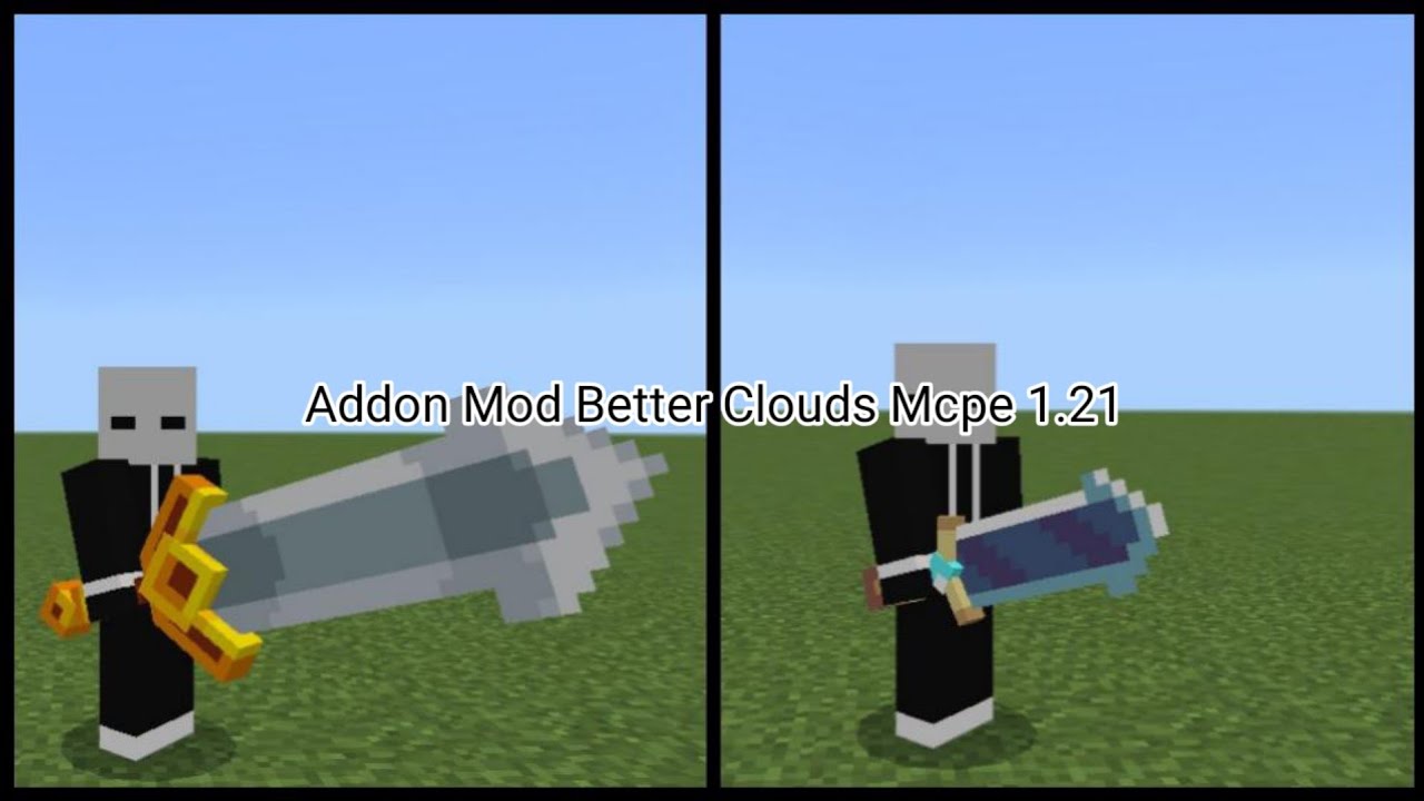 Minecraft Addon Mod Better Clouds Mcpe 1.21 - YouTube