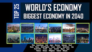 Top 25 Biggest Economies in the World 2040 🌍 | Projected GDP Rankings