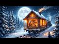 I Lived in a Tiny House on a Winter Train ❄️🚂 | #trainjourney #asmr #winterambience #snowynight