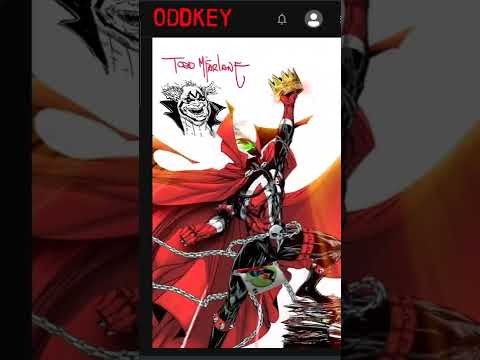 Todd McFarlane Spawn 301 Record Breaker Cover NFT with Singed 1 of 1 Violator Sketch.