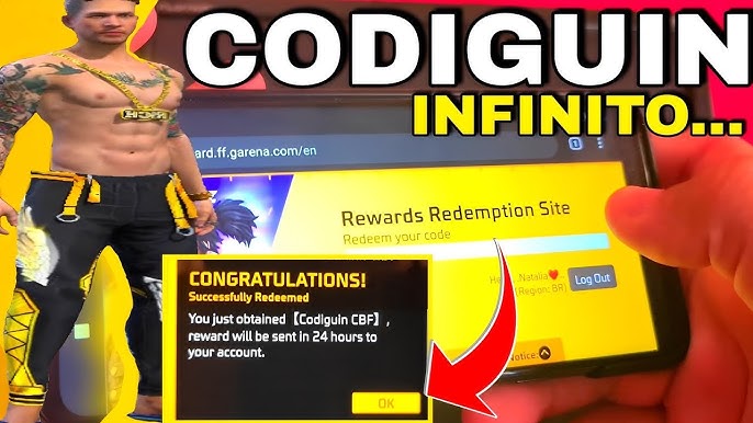 Família, tutorial de como resgatar os códigos que a GANENA FREE FIRE o