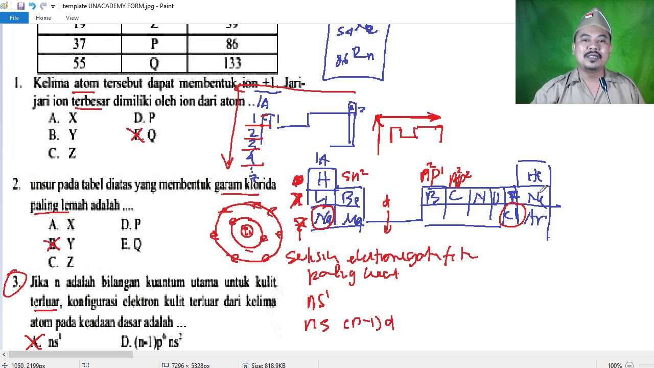 Soal Konfigurasi Elektron Kelas 10