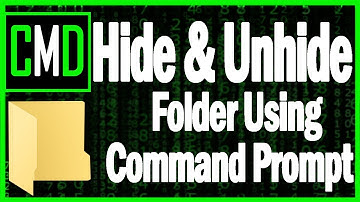Hide and Unhide Files/Folders Using Command Prompt (cmd)