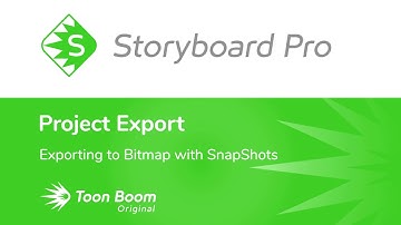 Exporting to Bitmap with SnapShots in Storyboard Pro