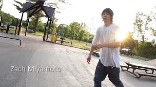 Skateology: Switch bs shuvit late kickflip with Zach Miyamoto