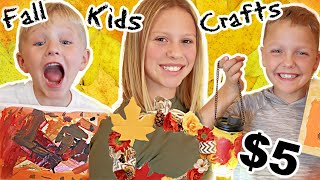 $5 Fall Kid's Crafts! Cheap, Easy, and FUN!