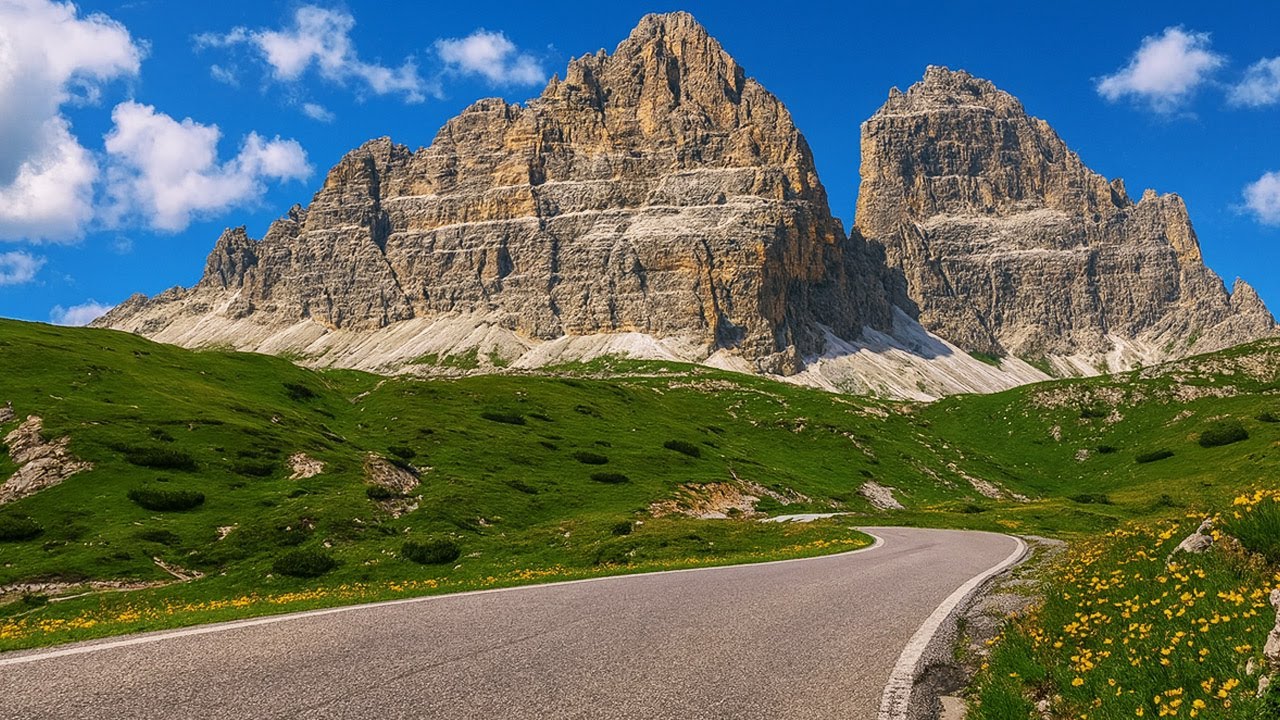 Epic Mountain Climb to Tre Cime 🚴‍♂️ | Lake Misurina to Rifugio Auronzo | Indoor Cycling Workout 4k