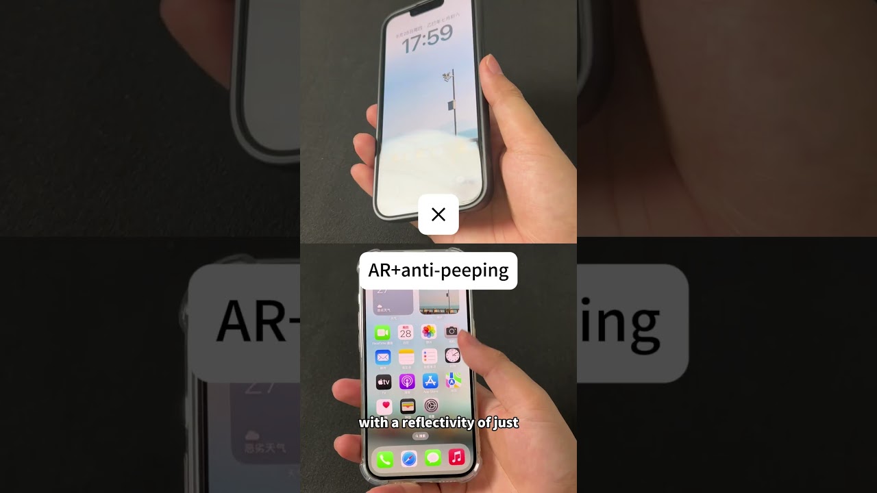 Anti Reflection+ Anti Peeping Screen Protector