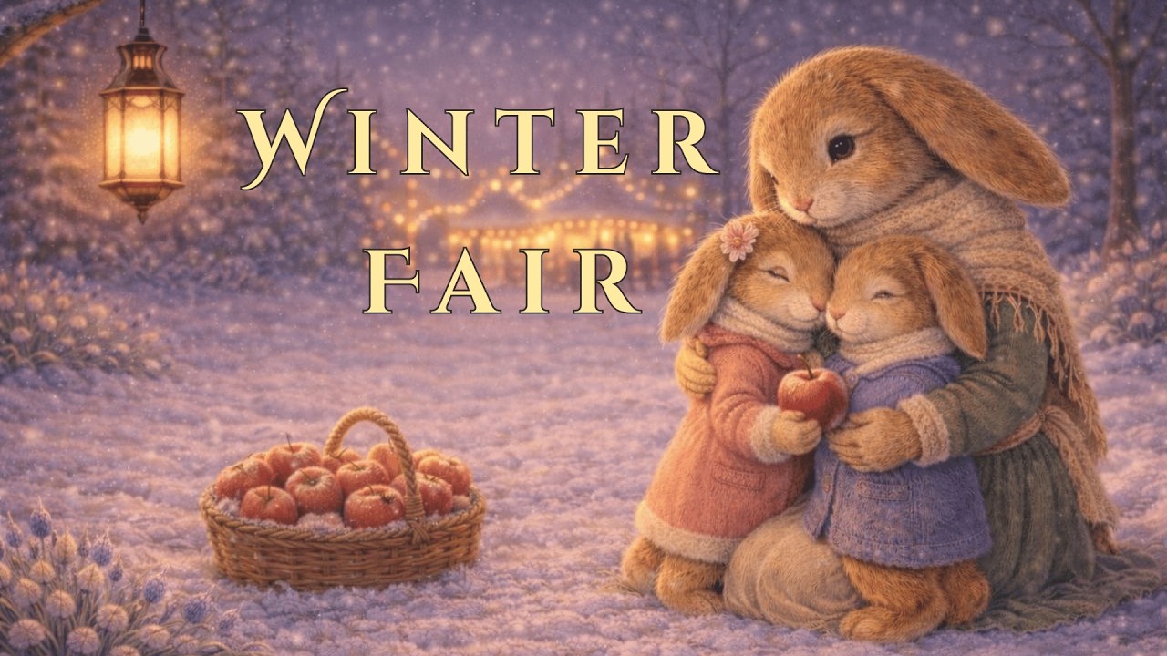 Cozy Winter Fair Night & Warm Lantern Hearts | Gentle Celtic Storybook Music from Lanternvale
