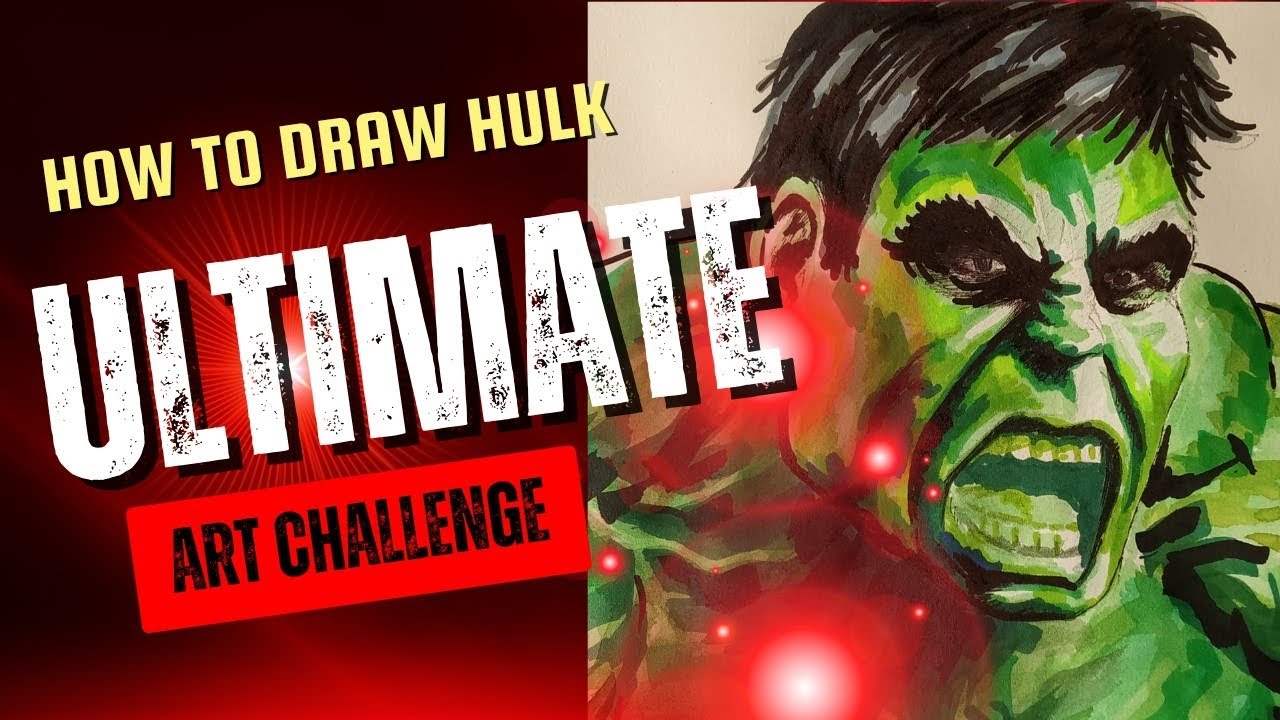 How to draw Hulk | Hulk drawing easy |Hulk drawing Video |Hulk drawing Realistic 