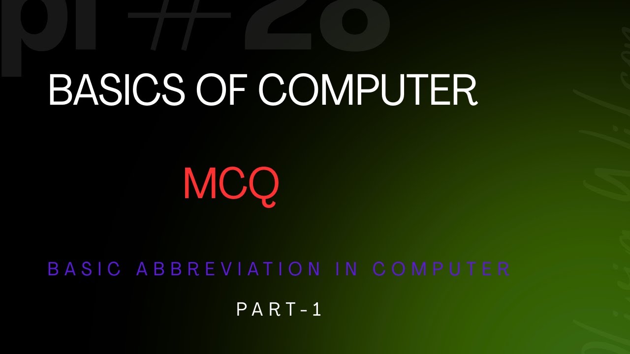 Computer GK Questions and Answers | Basic Computer General Knowledge