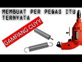 cara membuat per pegas | membuat per pegas jebakan