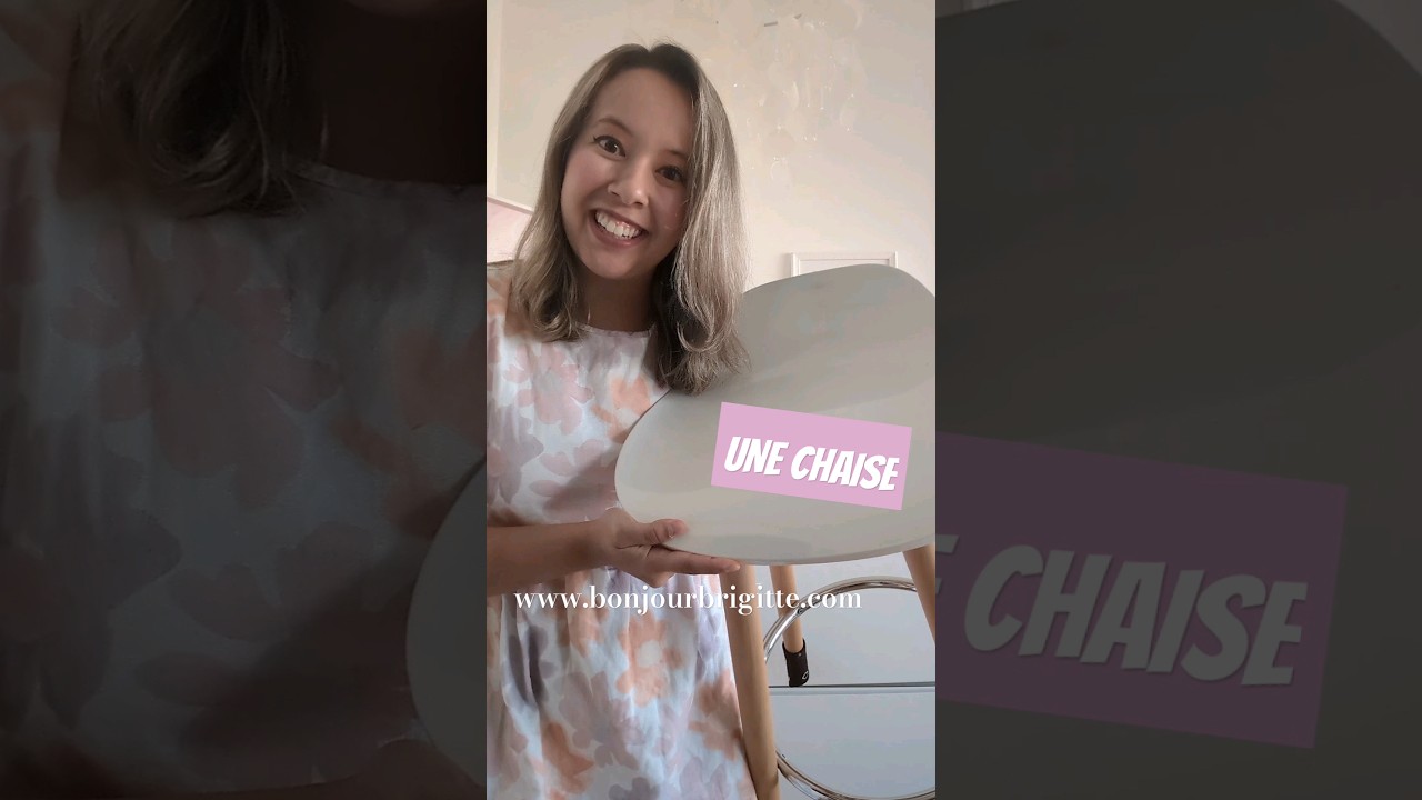 FRENCH WORD OF THE DAY UNE CHAISE 🪑 😀learnfrench 