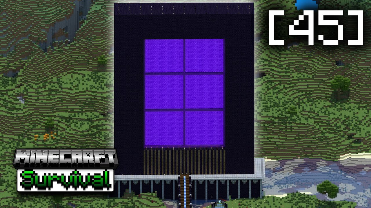 I Built a GIANT NETHER PORTAL in Minecraft Survival (#45)
