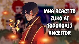 Mha React To Zuko As Todorokis Ancestor Avatar The Last Airbender Gacha Club