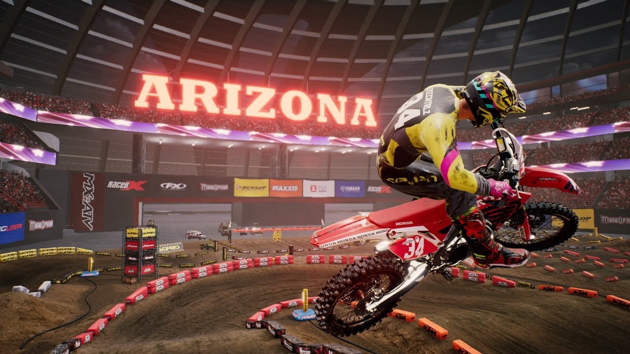 Mx vs atv all out.HONDA 450,Glendale - Supercross gameplay