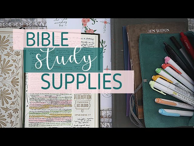 Favorite Bible Study Supplies and Resources