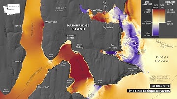Tsunami wave simulation for southern Bainbridge Island, Wash.