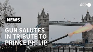Gun salutes fired in Edinburgh and London in tribute to Prince Philip | AFP
