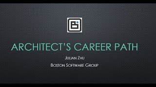 BSG Webinar: Architect's Career Path