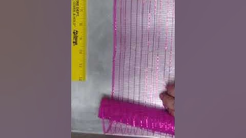 Deco mesh cutting (no fray method)