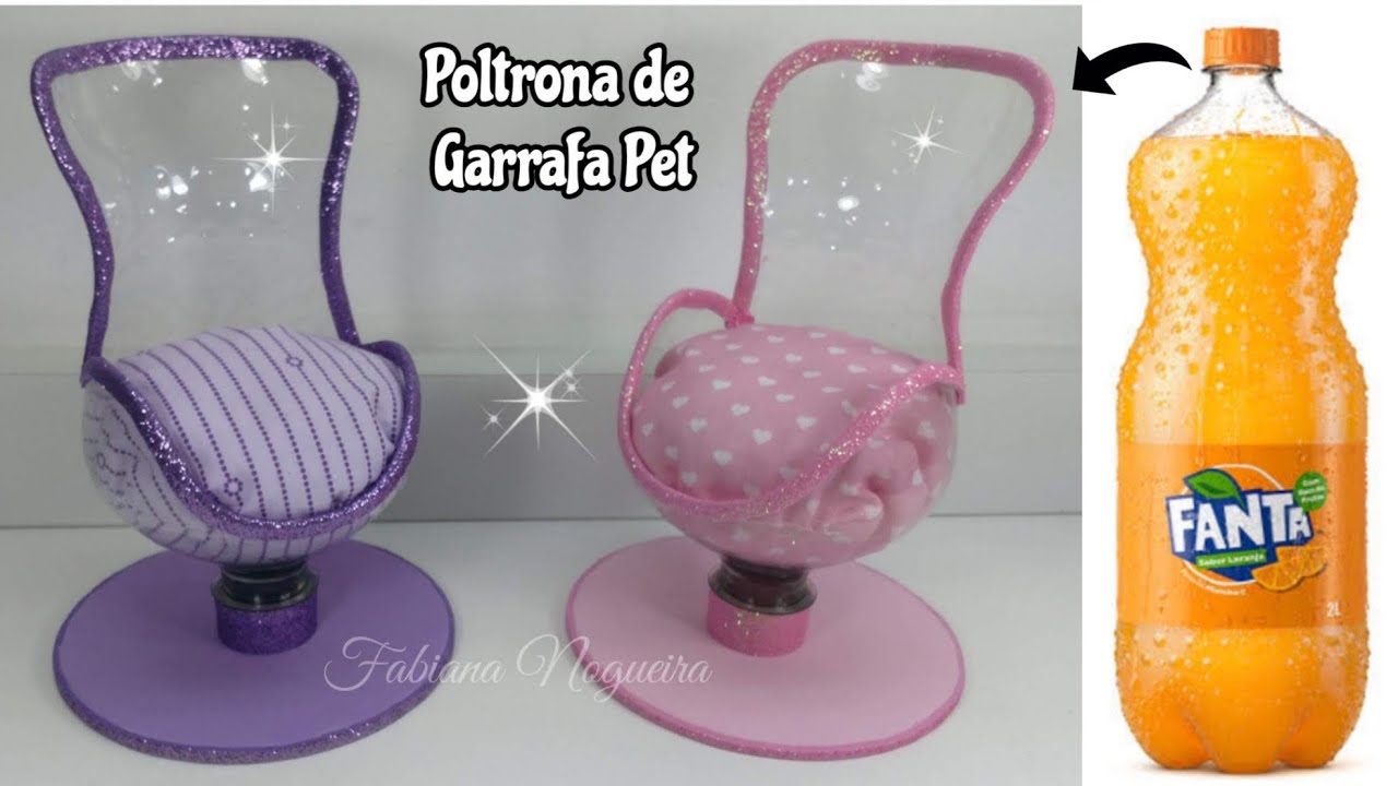 Poltrona de Garrafa Pet 💖