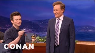 Chris Colfer & Conan Play Ninja Darts | CONAN on TBS screenshot 2