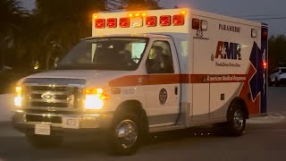 AMR Ambulance 473 ( MED473 ) Responding Code 1 to CMH!