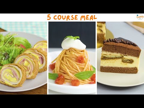 How To Cook Like A Chef | Fine Dining At Home | How To Make 5-Course Gourmet Food #finedining