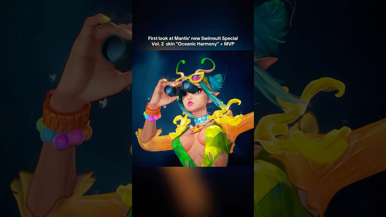 Mantis' new "Oceanic Harmony" skin + MVP from Swimsuit Special Vol. 2 | 