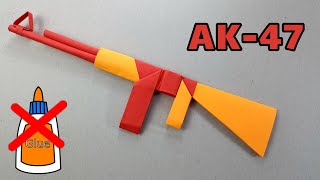 HOW TO MAKE A AK-47 OUT OF PAPER - ORIGAMI AK 47 ( NO GLUE NO TAPE ) screenshot 1