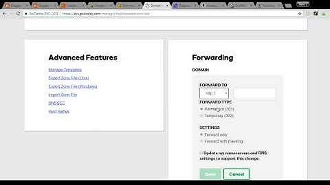 How To Redirect naked Domain to www GoDaddy