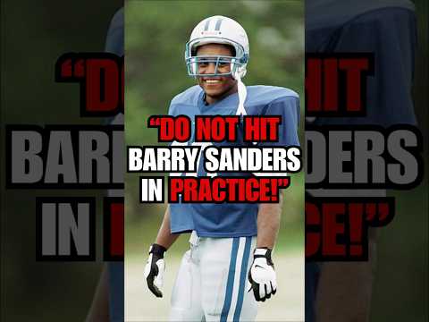 No. 1 rule in Detroit Lions practice: Do NOT touch Barry Sanders. 😅❌ #shorts #nfl
