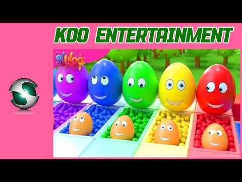 Surprise Eggs Kids Song | Colorful Eggs | Nursery Rhymes & Kids Songs