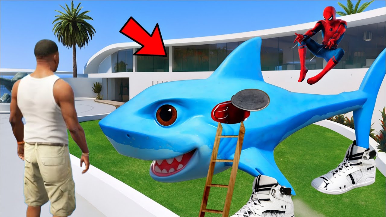 FRANKLIN ENTER INSIDE TRALALERO TRALALA BODY TO SAVE AVENGERS IN GTA 5