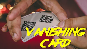 VANISH any playing card (easy tutorial)