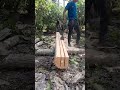 skill oprator junior‼️ shaping blocks #woodworking #chainsaw