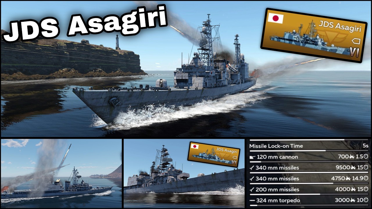 JAPAN’S NEW MULTIROLE BEAST! 🇯🇵 JDS Asagiri Gameplay | War Thunder Mobile