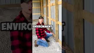 Pole Barn Foundation that WON’T ROT! #barndominium #farmbuilding #polebarn #barndo #barn #postframe