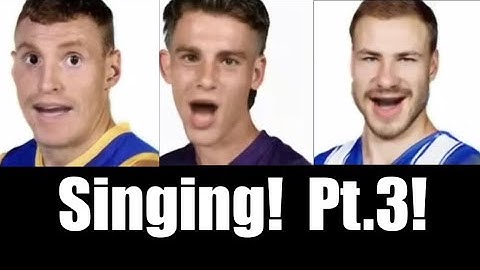 AFL Players From Each Team Singing Songs! Pt. 3!